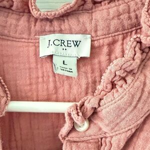 J. Crew Soft Pink Textured Top